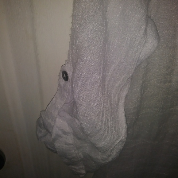 Ladies Linen 3/4 sleeve Blouse - Picture 4 of 5